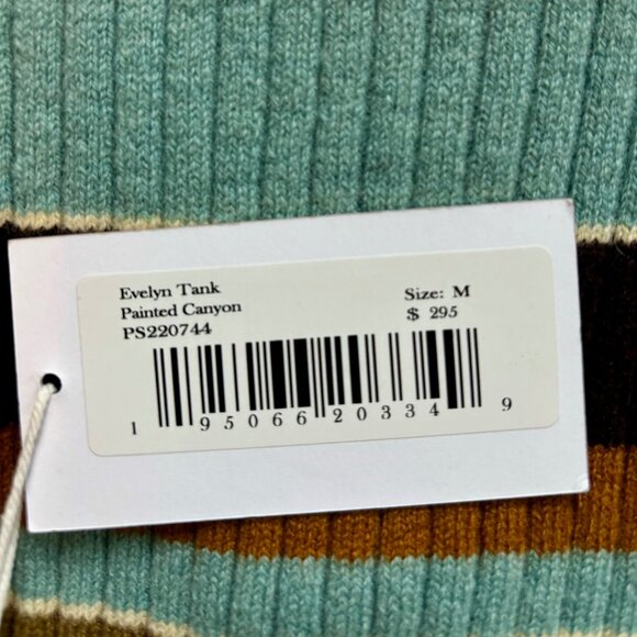 NEW - Ulla Johnson Evelyn Tank in Painted Canyon, Size M, Wool & Cashmere , Blue - Picture 6 of 6
